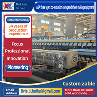 ABA_three_layers_co_extrusion_corrugated_sheet_making_equipment